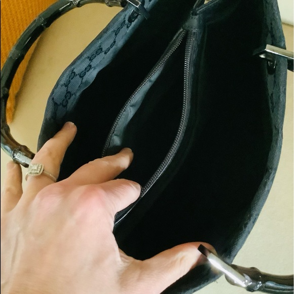 Authentic GUCCI BAMBOO canvas tote bag🎋🎋FREE SHIP❣️ - Picture 9 of 16